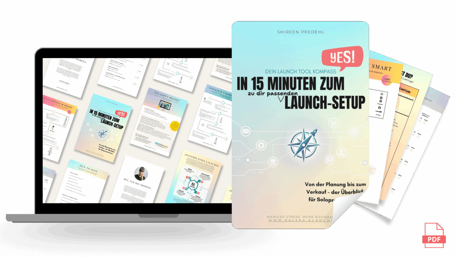 Der Launch-Tool-Kompass auf Laptop, Tablet und Smartphone