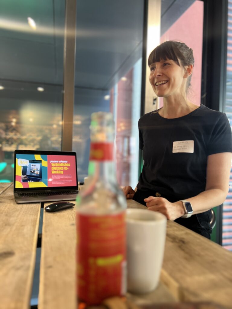 Shireen beim TCS-BarCamp von Judith Peters in Stuttgart