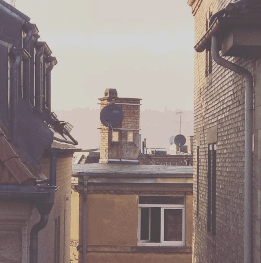 Blick über Dächer im Stuttgarter Heusteigviertel